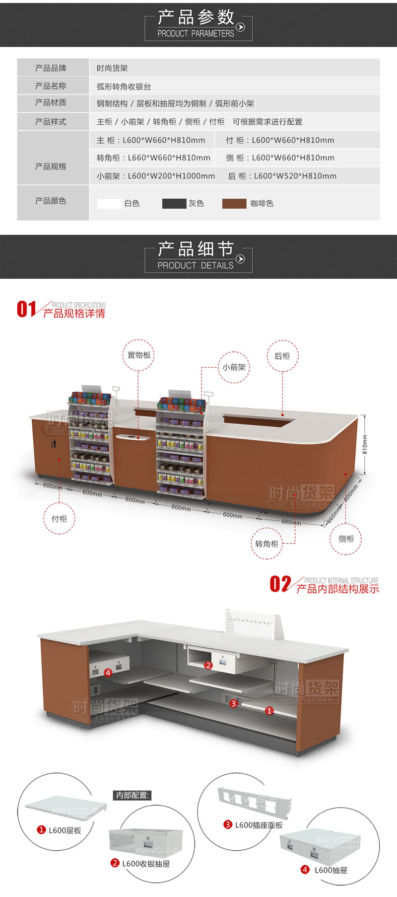 便利店收銀區柜臺